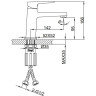 Смеситель для раковины FRAP H90 F1090-9